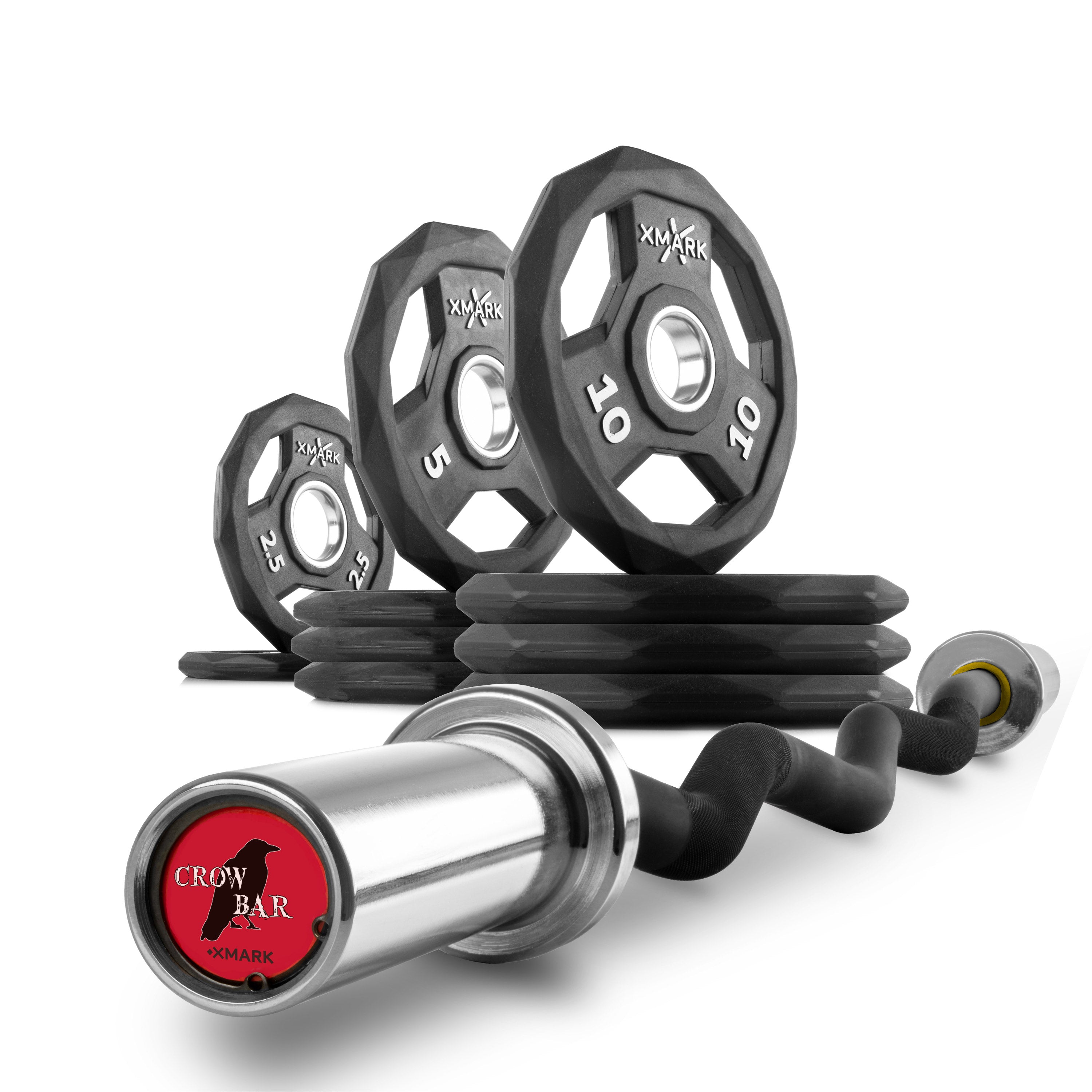 Black Diamond Olympic Weight Plates and Curl Barbell Sets