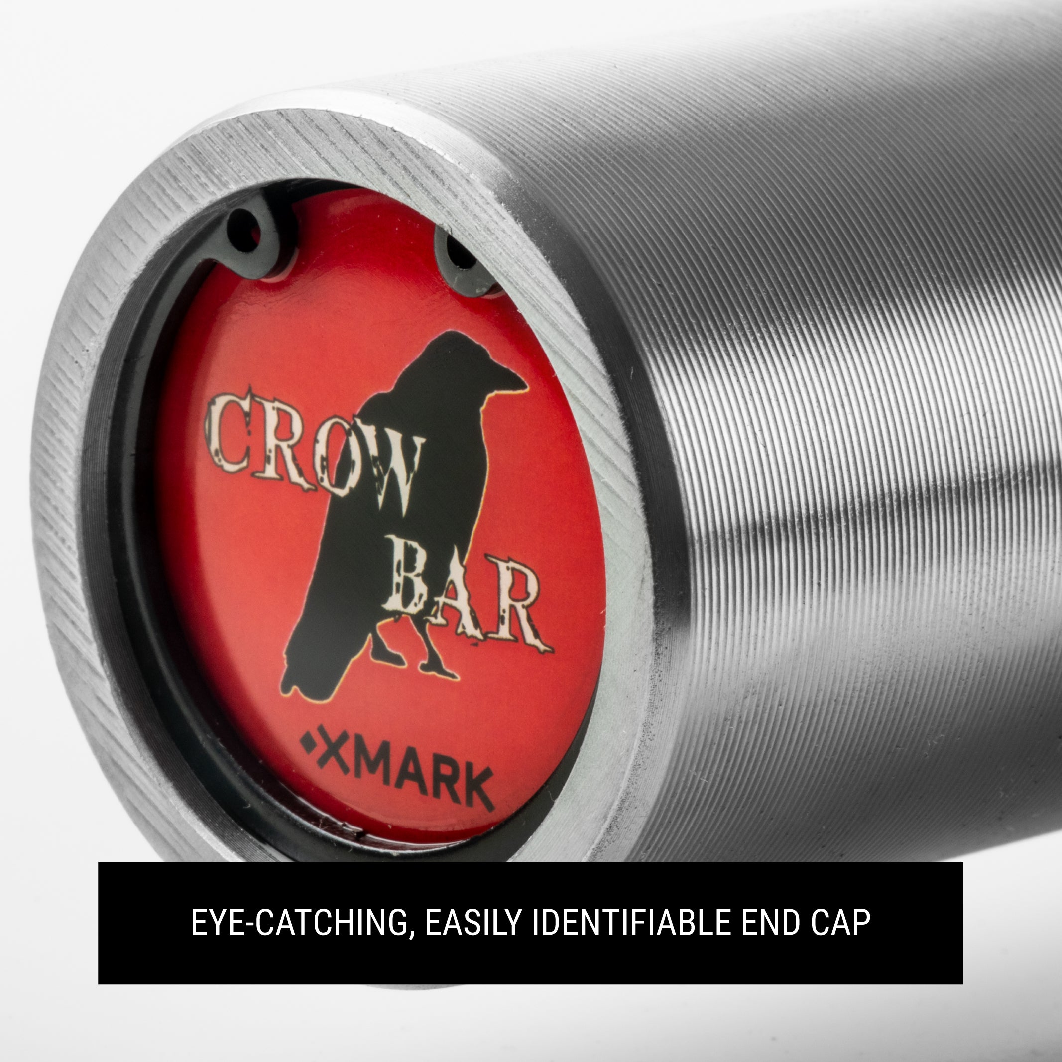 Barbell wend cap with a crow