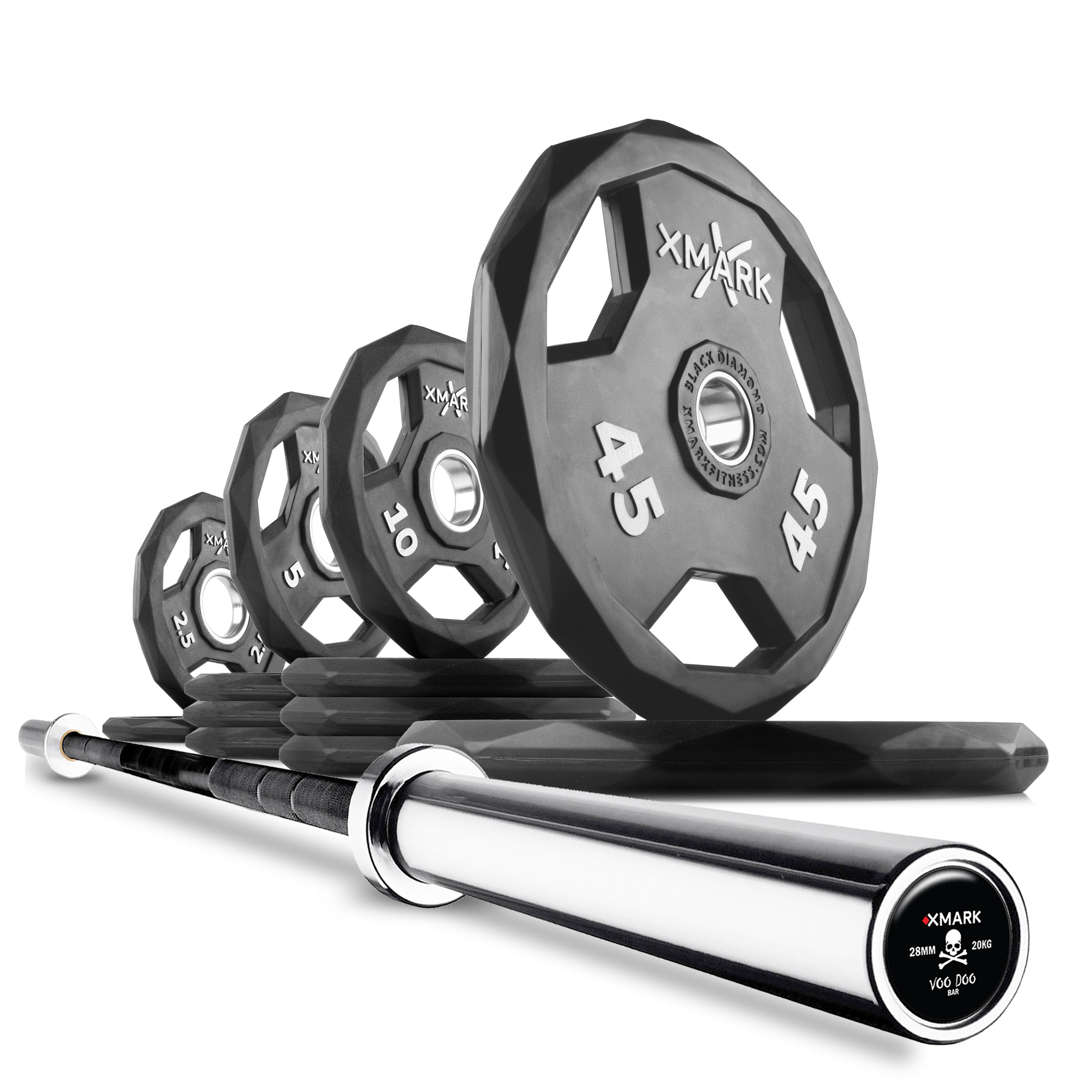 Black Diamond Olympic Weight Plates and Olympic Barbell Sets